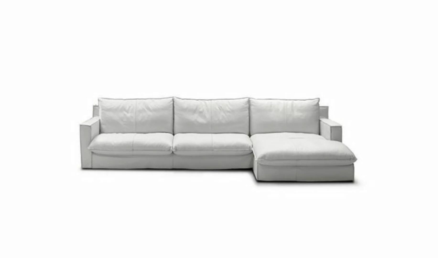 Xlmoebel Ecksofa Luxuriöses Design Polster-Ecksofa aus weißem Leder in L-Fo günstig online kaufen