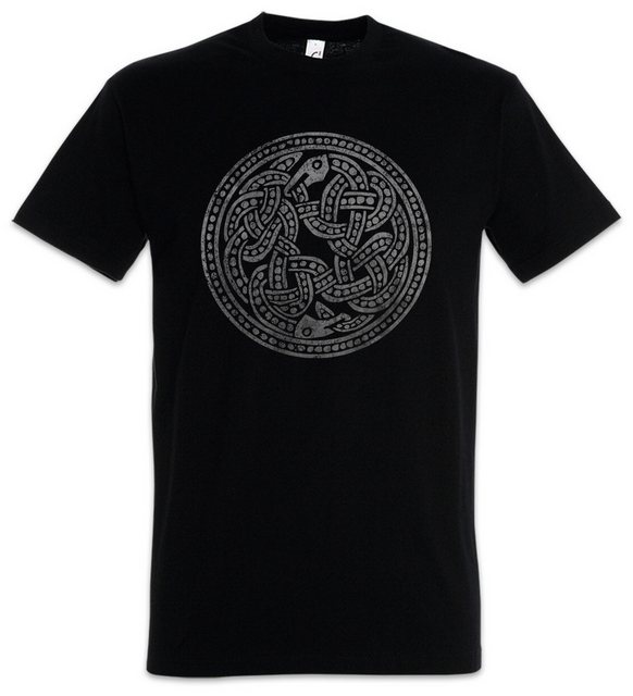 Urban Backwoods Print-Shirt Norse Snakes Herren T-Shirt Walhalla Raben Odin günstig online kaufen