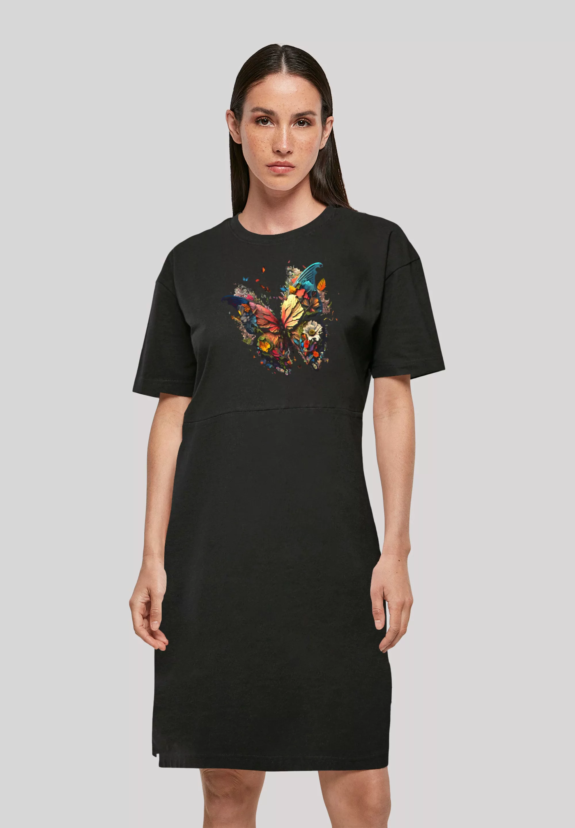 F4NT4STIC Shirtkleid "Schmetterling Bunt", Print günstig online kaufen