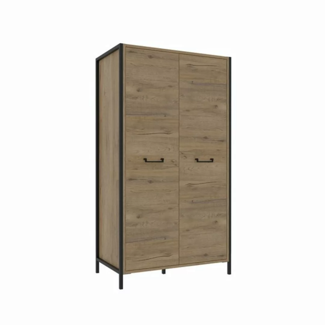 freiraum Kleiderschrank ORIENTAL TREE 2 Stangen, Bartex Eiche Dekor/ Schwar günstig online kaufen