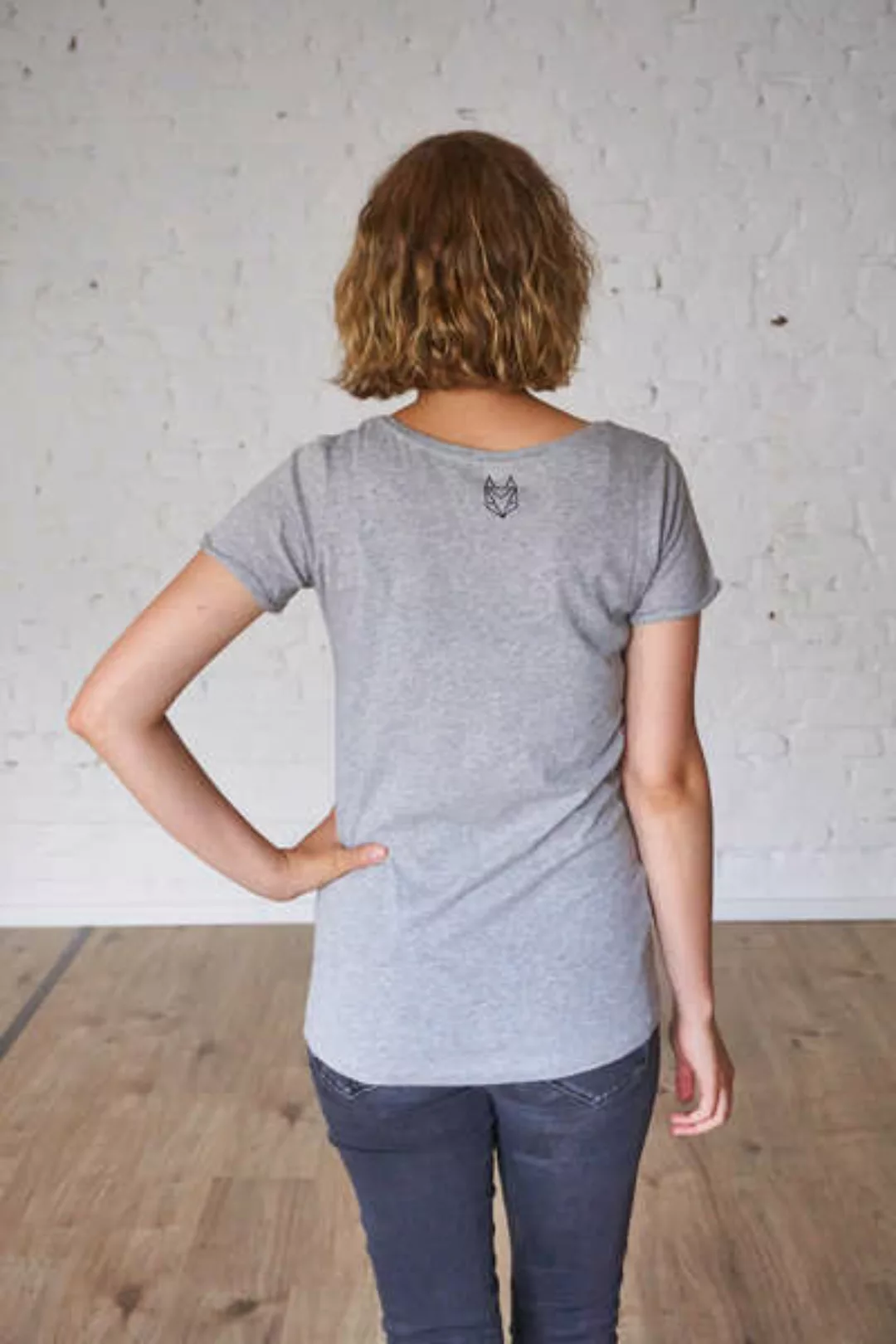Róka - T-shirt Basic Grau günstig online kaufen