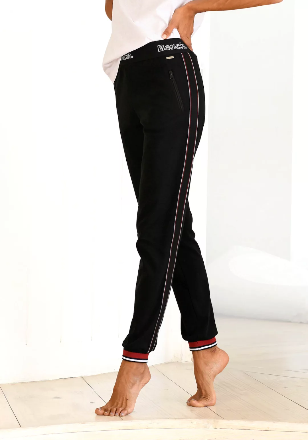 Bench. Loungewear Relaxhose, mit Seitenstreifen, Loungewear, Loungeanzug günstig online kaufen