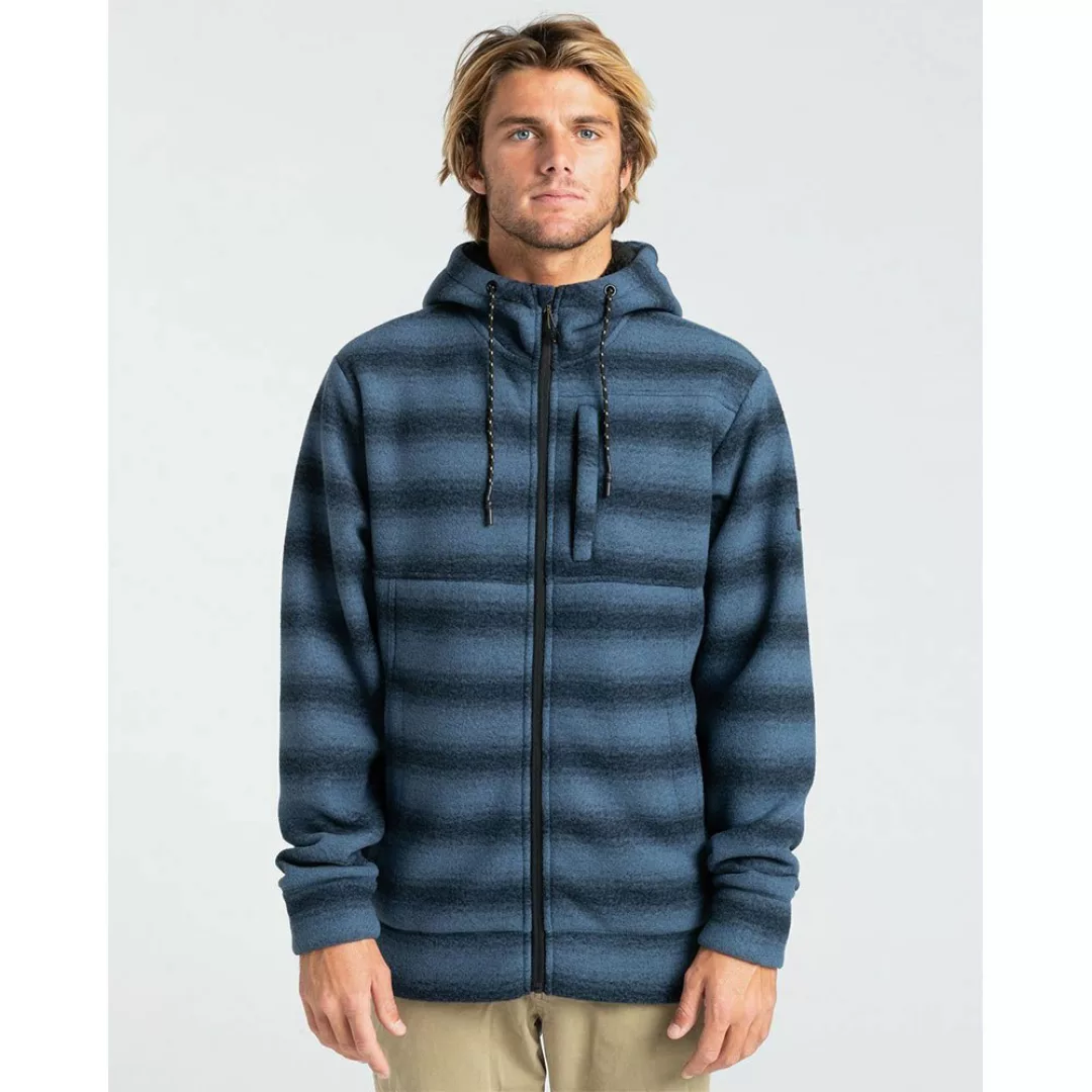 Billabong Boundary Sherpa Sweatshirt Mit Reißverschluss S Navy Stripe günstig online kaufen