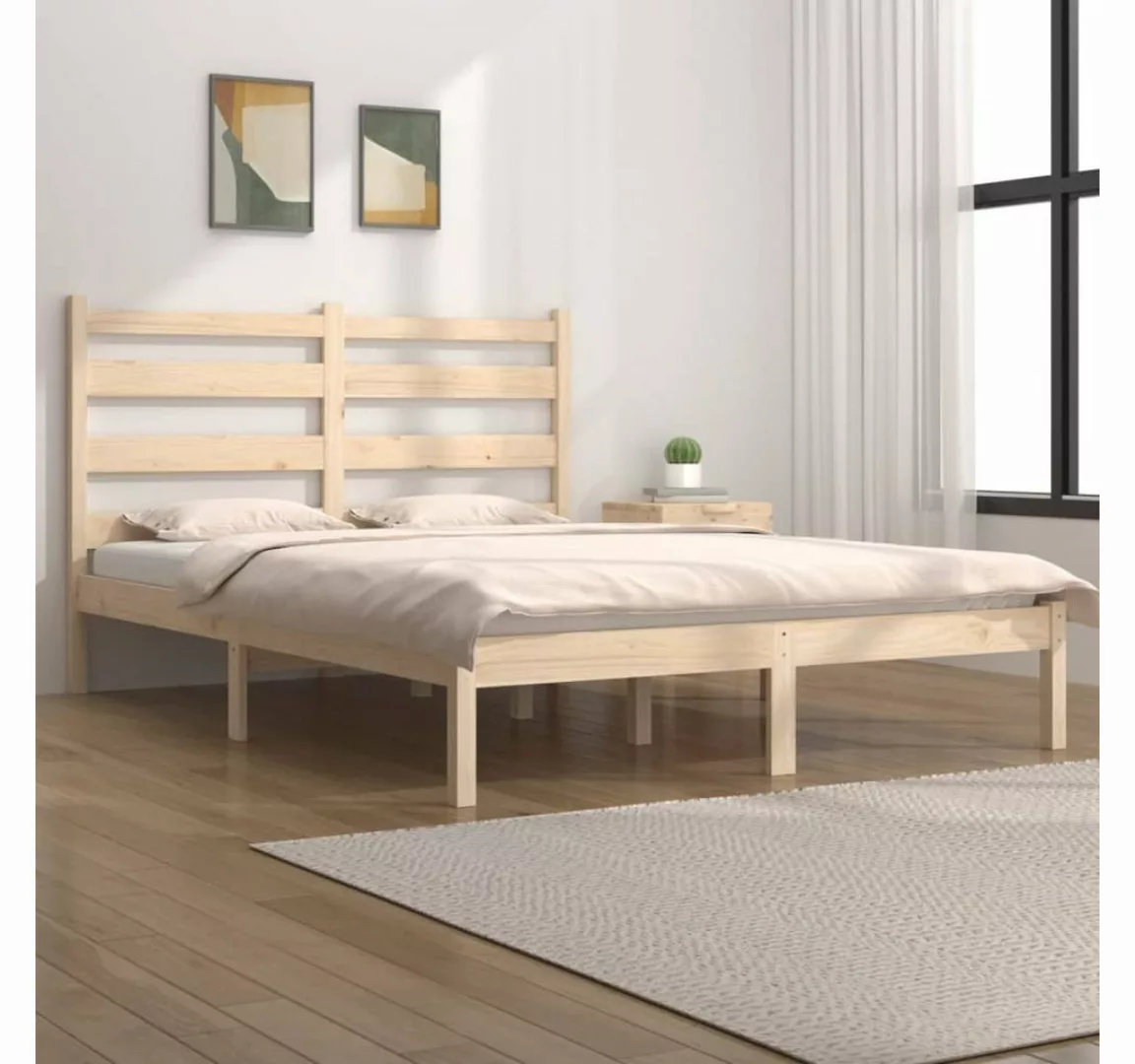 furnicato Bett Massivholzbett Kiefer 200x200 cm günstig online kaufen