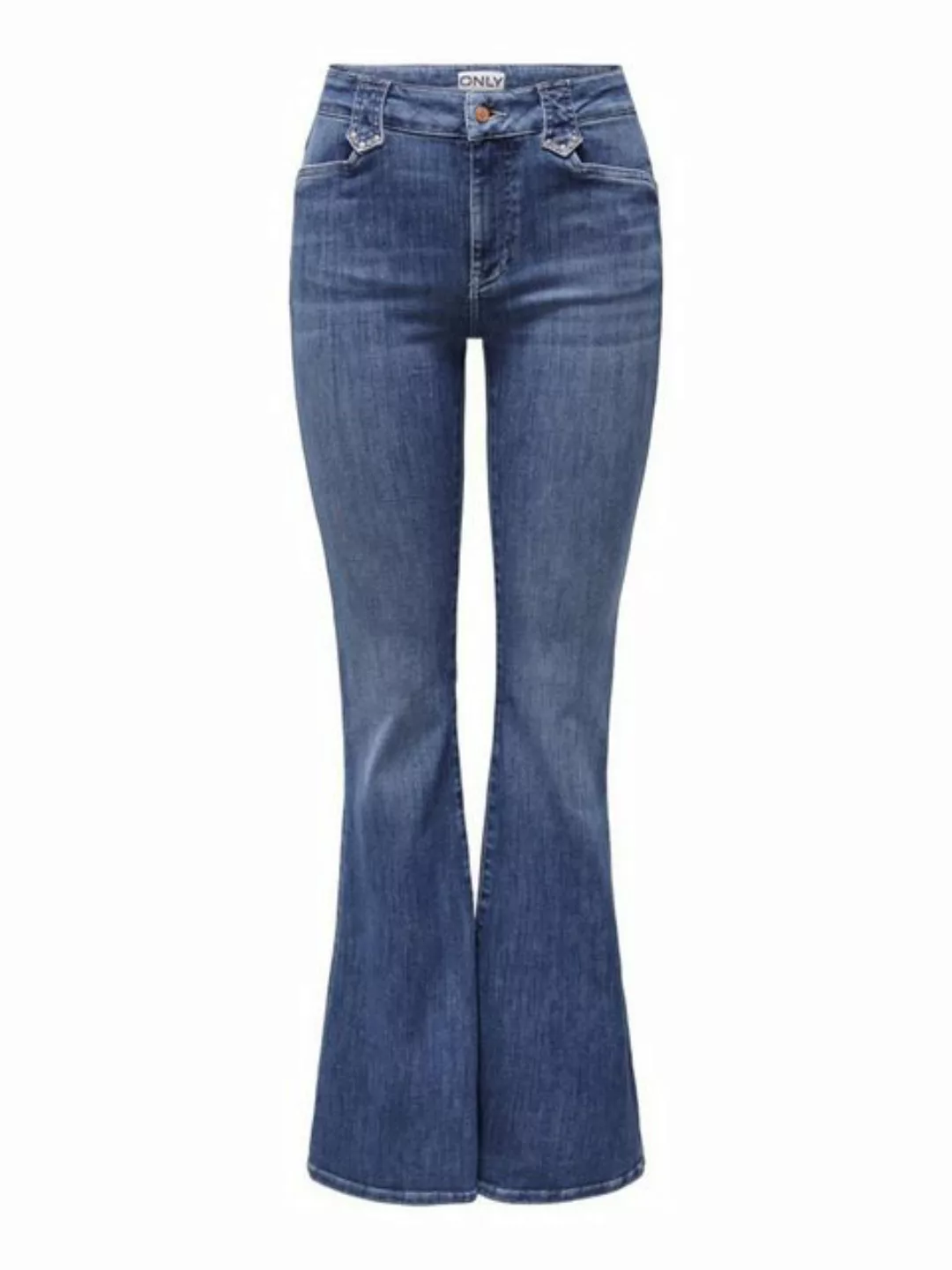 ONLY Bootcut-Jeans "ONLCHERYL MW RETRO FLARED CUTLINE DNM FG" günstig online kaufen