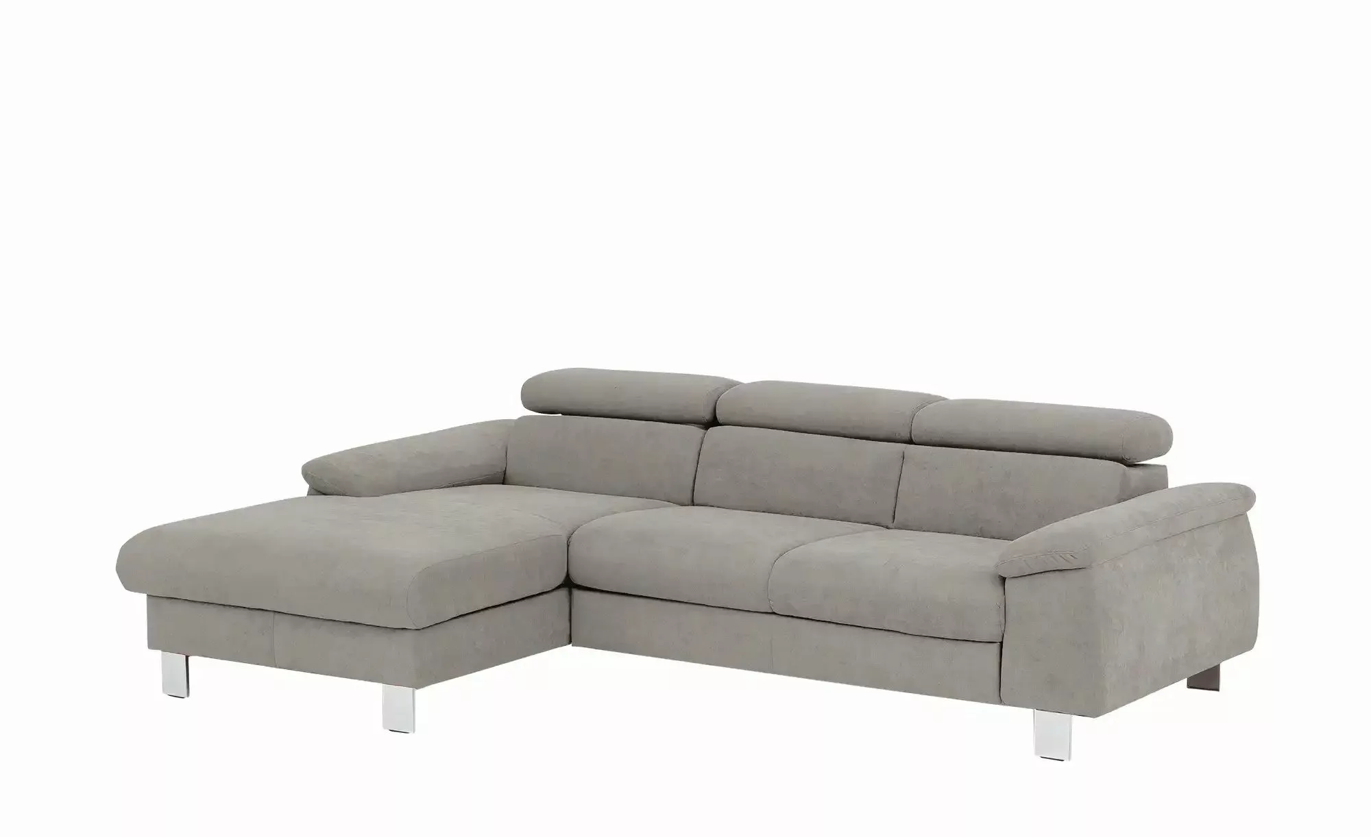 uno Ecksofa aus Velours Micky ¦ grau ¦ Maße (cm): B: 166 H: 72 T: 244.0 Pol günstig online kaufen