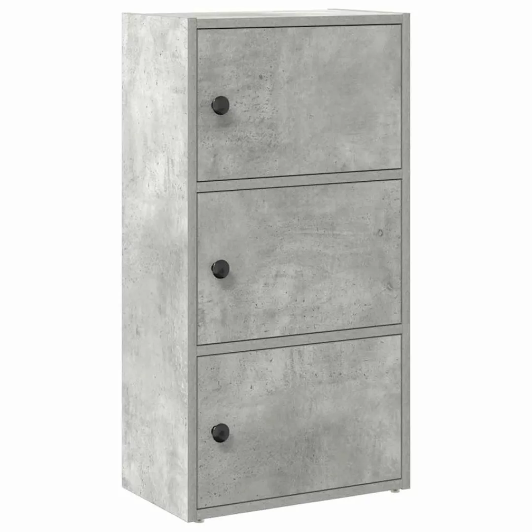 vidaXL Bücherregal Bücherregal Betongrau 40x24x77 cm günstig online kaufen
