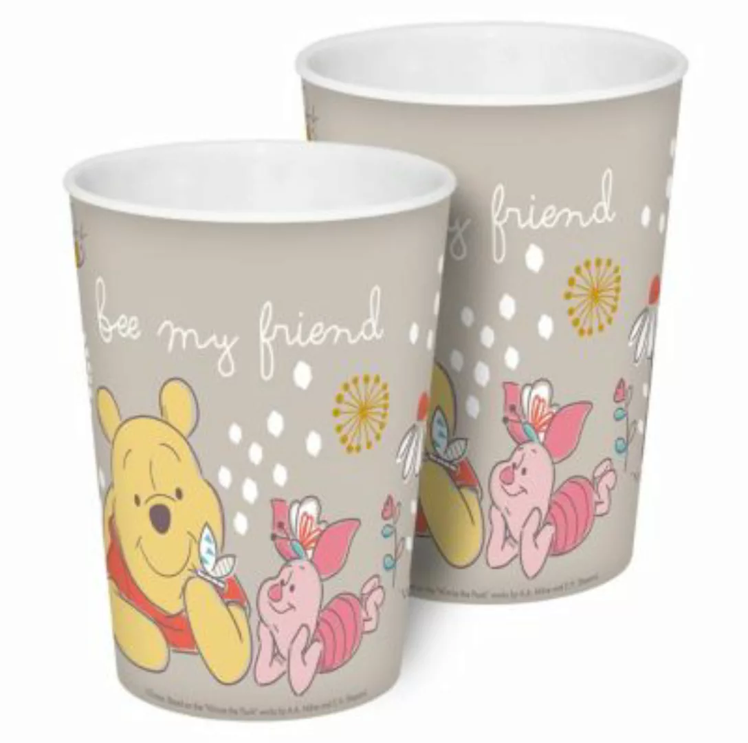 Geda Labels Trinkbecher Winnie Pooh bee my friend 2er Set Trinkbecher bunt günstig online kaufen
