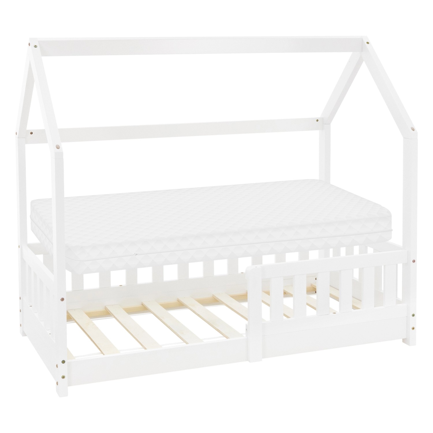 ML-DESIGN Spielbett Hausbett Kinderbett inkl. Lattenrost günstig online kaufen