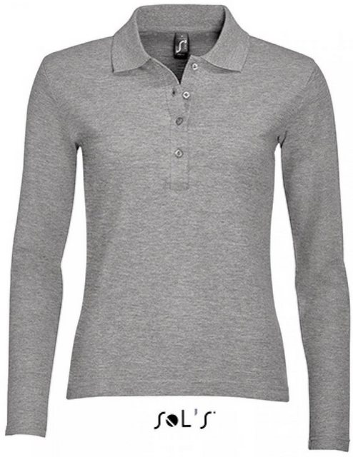 SOLS Langarmshirt Damen Longsleeve Poloshirt Podium / Vier Knöpfe günstig online kaufen