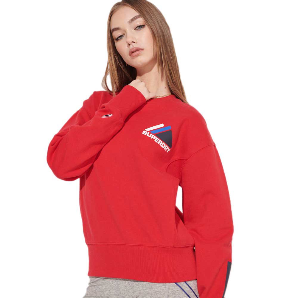 Superdry Mountain Sport Crew Sweatshirt M Risk Red günstig online kaufen