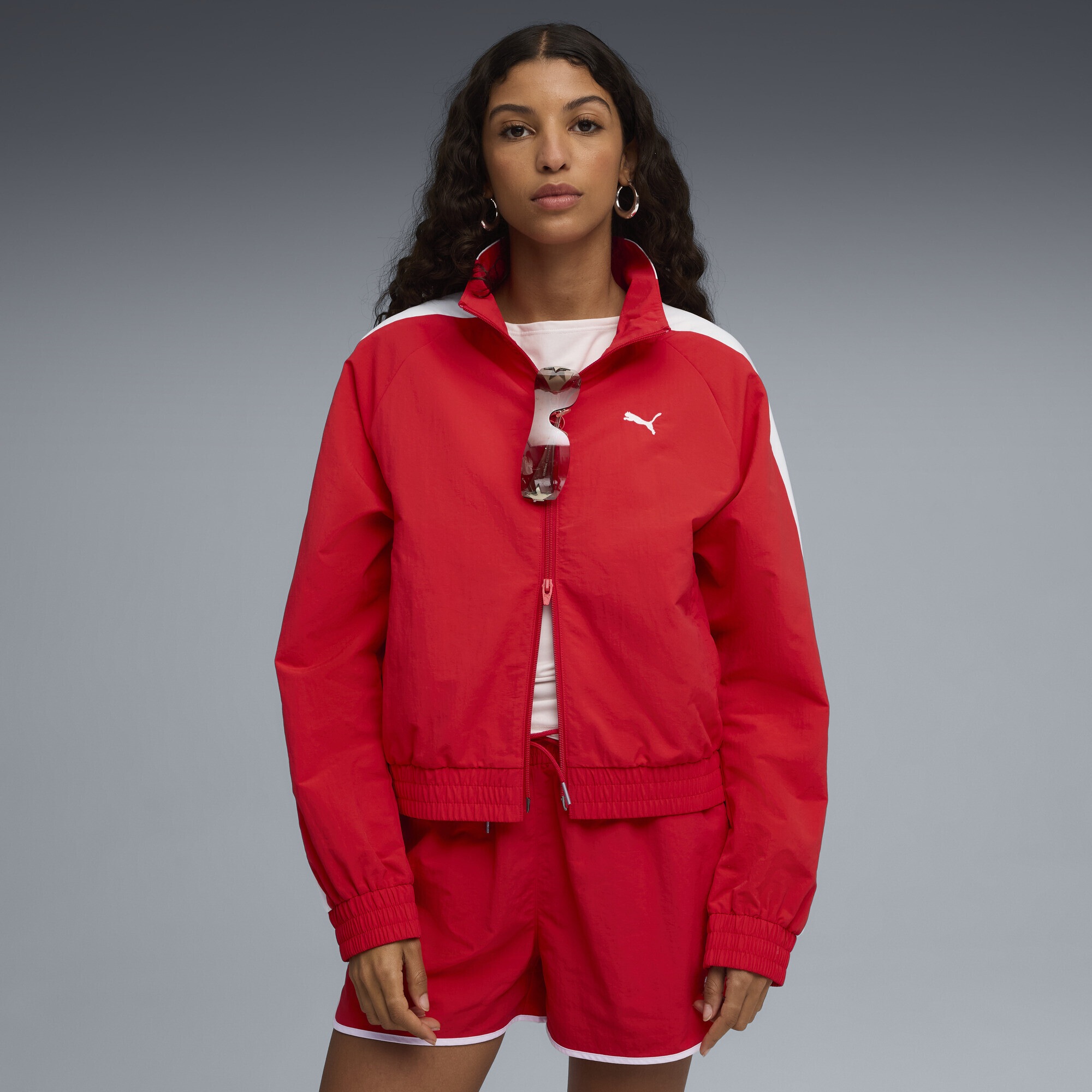 PUMA Trainingsjacke "T7 Relaxed Gewebte Trainingsjacke Damen" günstig online kaufen