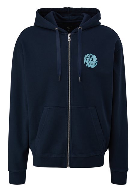 QS Outdoorjacke Sweatshirt-Jacke mit Print-Detail günstig online kaufen