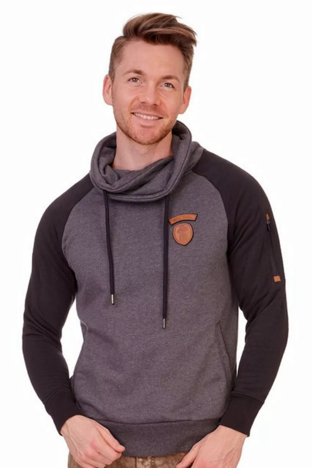 Hangowear Strickpullover Sweatshirt Herren - WILHELM - grau günstig online kaufen