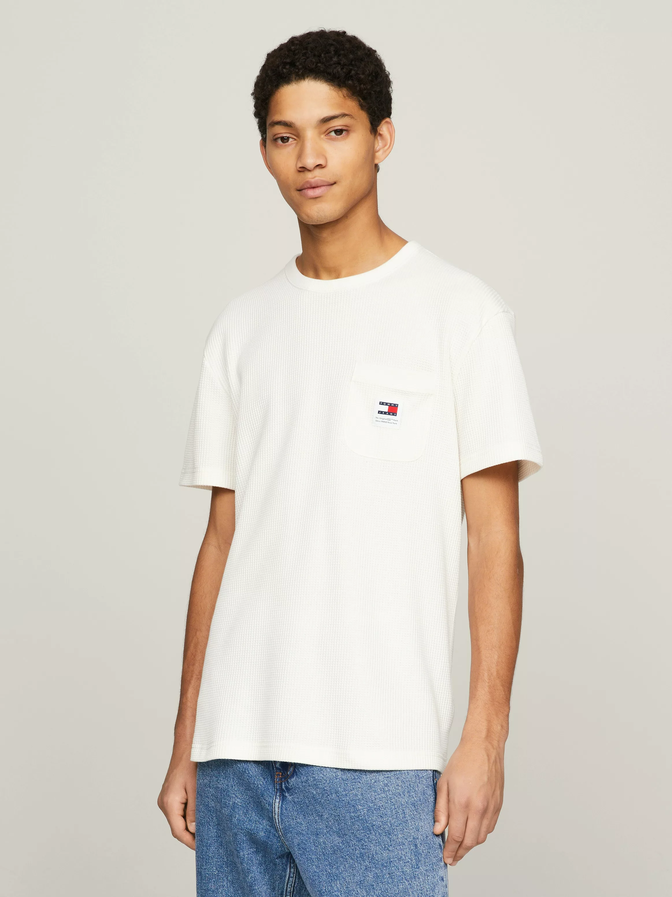 Tommy Jeans T-Shirt "TJM REG WAFFLE S/S POCKET TEE" günstig online kaufen