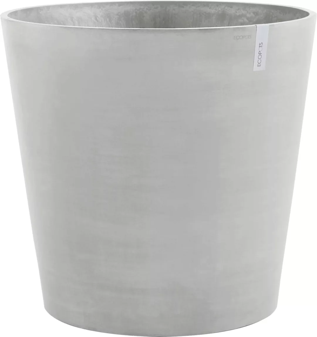 Ecopots Pflanztopf Amsterdam Rollen Weißgrau 60 cm x 56 cm günstig online kaufen