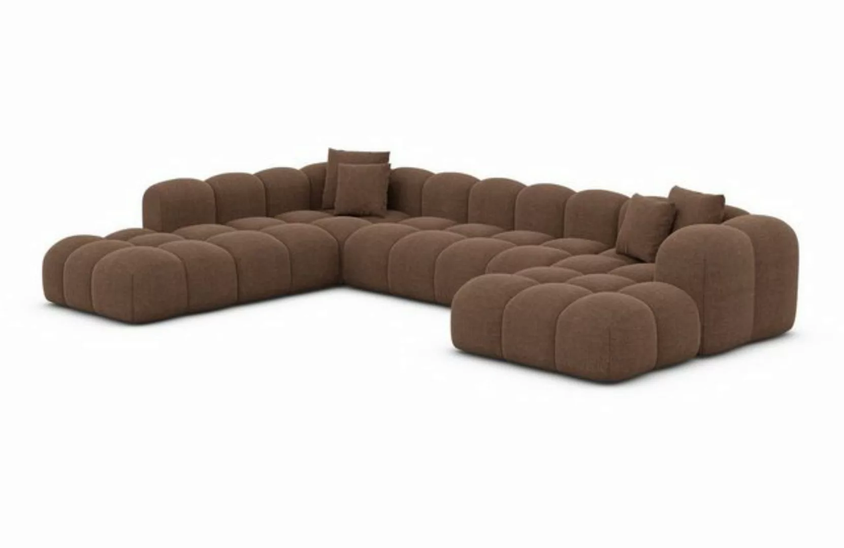 Sofa Dreams Wohnlandschaft Polster Stoffsofa Modern Ottomane Couch Samtstof günstig online kaufen