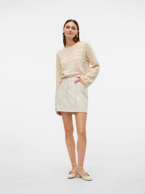 Vero Moda Strickpullover VMLUA (1-tlg) Lochmuster günstig online kaufen