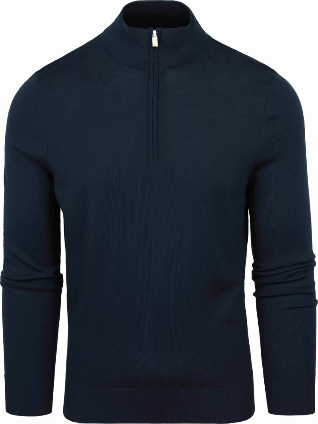 Suitable Merino Half Zip Pullover Navy - Größe XL günstig online kaufen