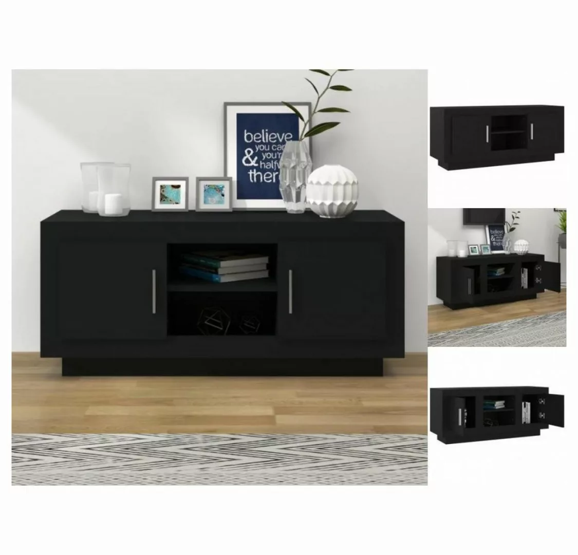 vidaXL TV-Schrank TV-Schrank Schwarz 102x35x45 cm Spanplatte Sideboard Fern günstig online kaufen