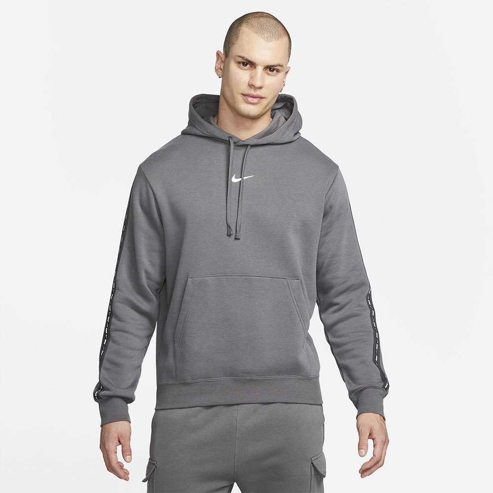 Nike Sportswear Repeat Fleece Kapuzenpullover M Iron Grey / Iron Grey / Whi günstig online kaufen