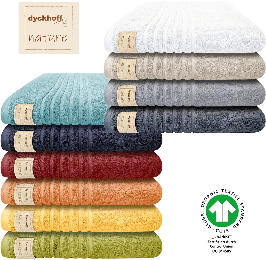 Dyckhoff Handtuch Set »Nature«, (Set, 3 St., 1 Badetuch (70x140 cm)-2 Handt günstig online kaufen