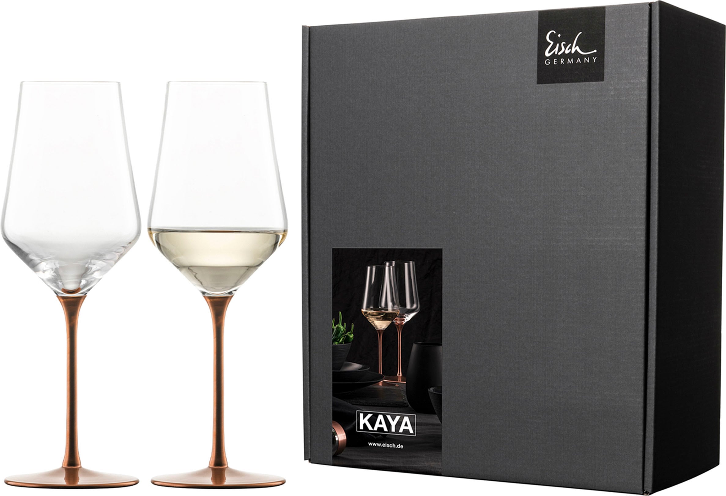 Eisch Germany Weißweinglas »KAYA, Made in Germany, 380 ml«, (Set, 2 tlg., 2 günstig online kaufen