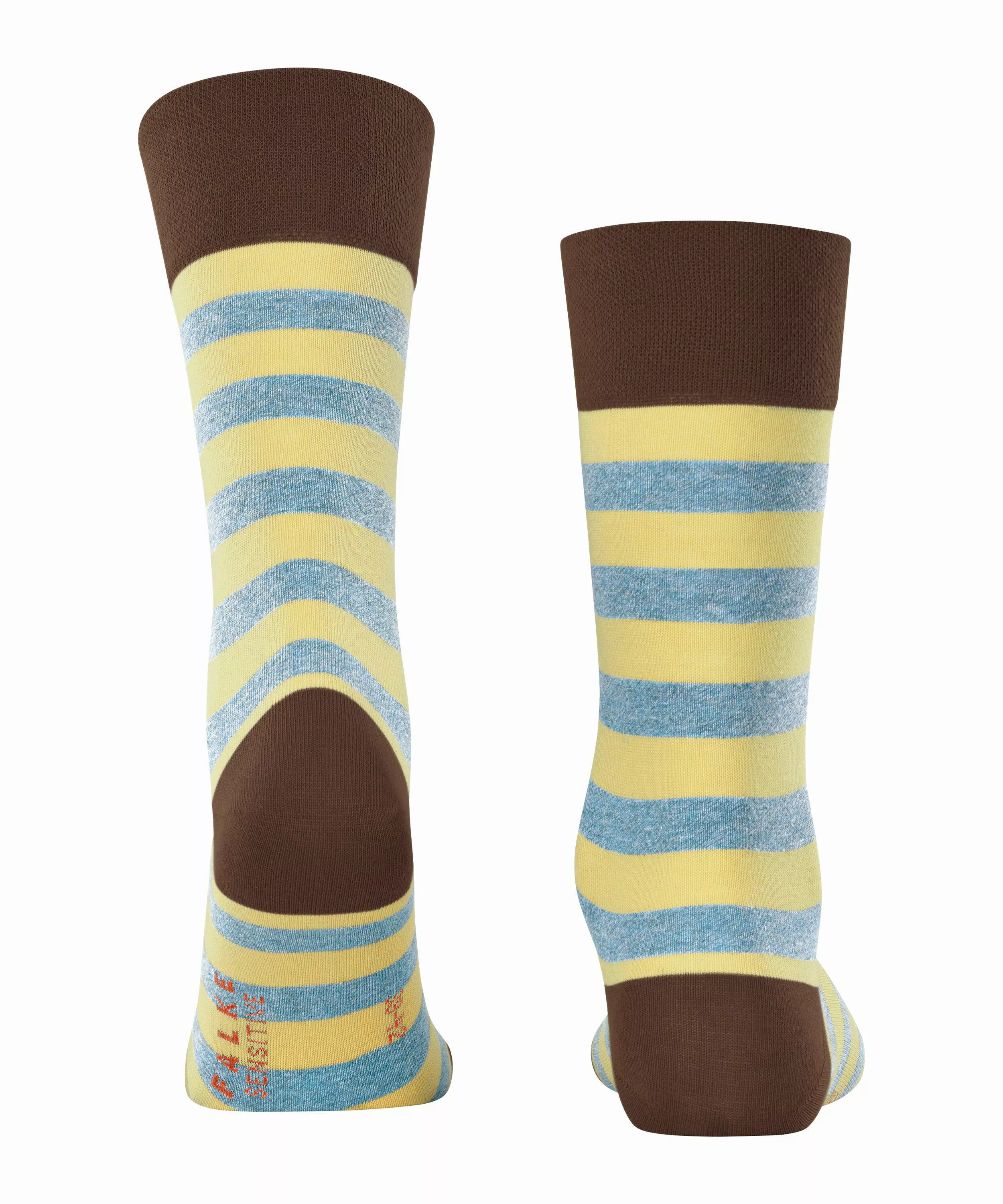 FALKE Sensitive Mapped Line Herren Socken, 43-46, Braun, Streifen, Baumwoll günstig online kaufen