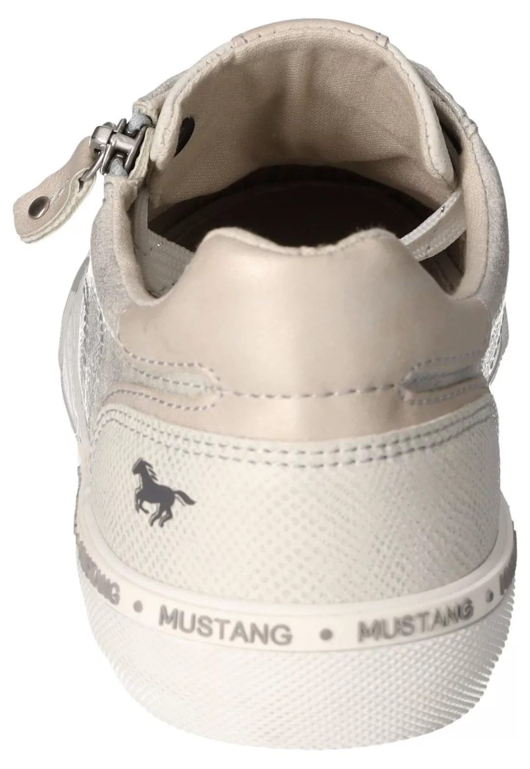 Mustang Shoes Sneaker, Retro Sneaker, Schnürschuh mit zusätzlichem Reißvers günstig online kaufen