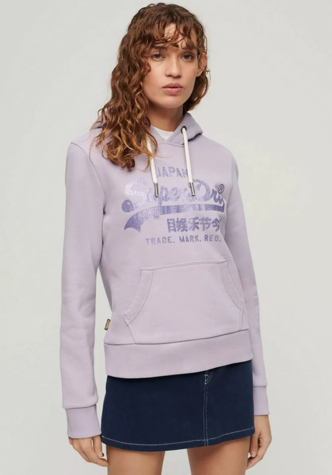 Superdry Kapuzensweatshirt METALLIC VL GRAPHIC HOODIE günstig online kaufen