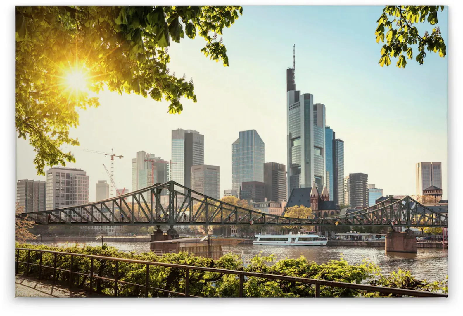 A.S. Création Leinwandbild "Frankfurt City", (1 St.) günstig online kaufen