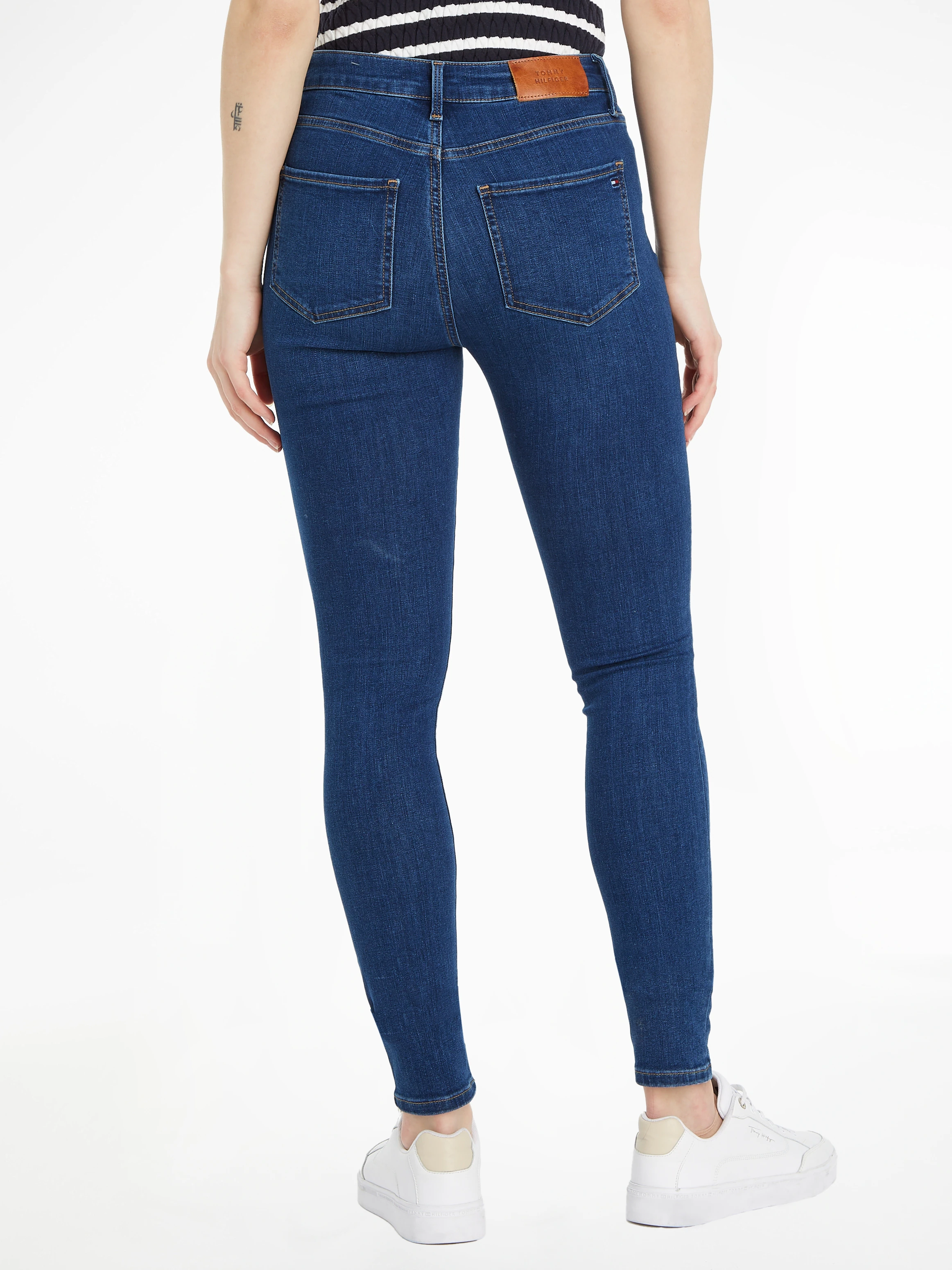 Tommy Hilfiger Skinny-fit-Jeans TH FLEX HARLEM U SKINNY HW KAI in blauer Wa günstig online kaufen