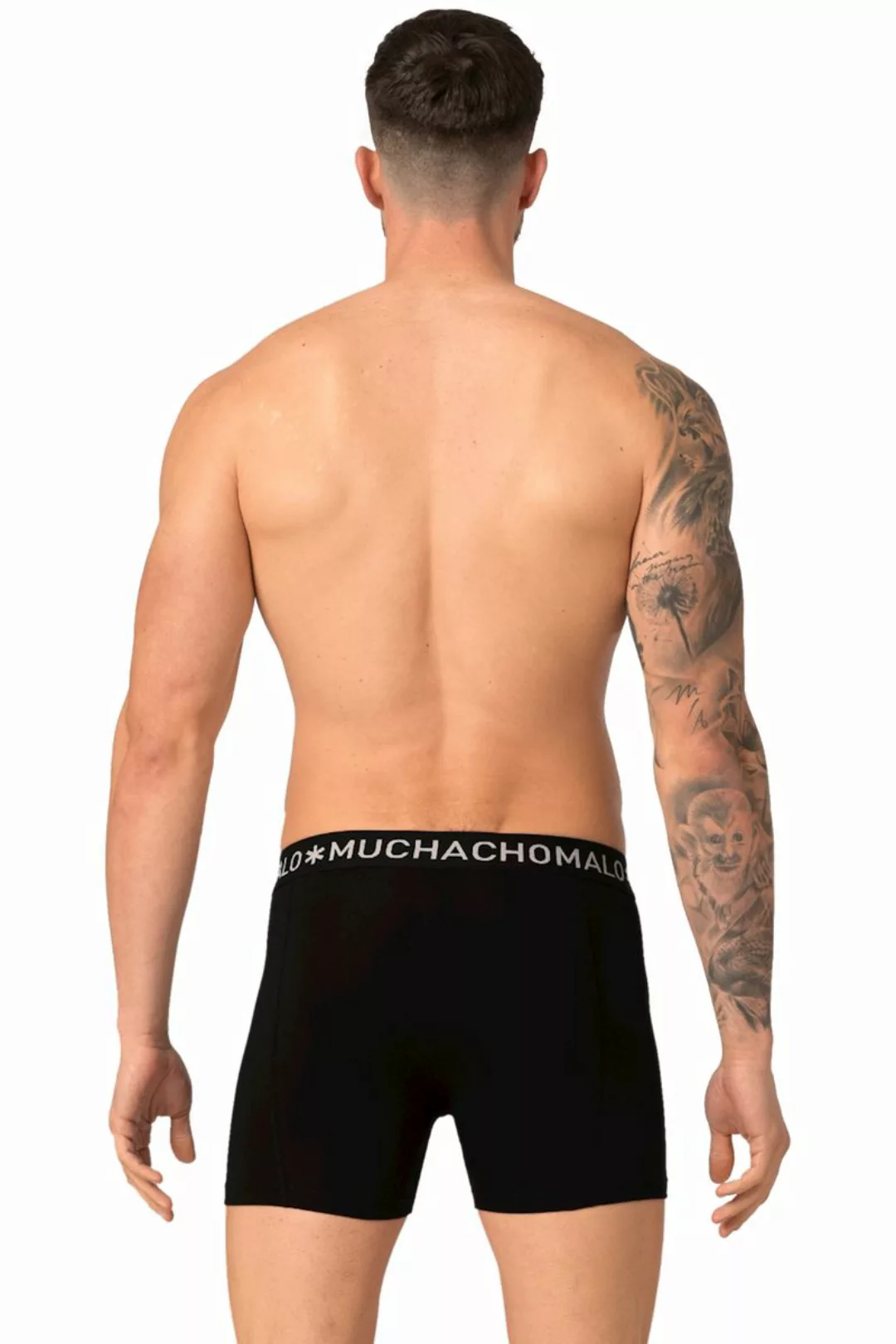 Muchachomalo Boxershorts Microfiber 2er-Pack Schwarz Navy - Größe L günstig online kaufen