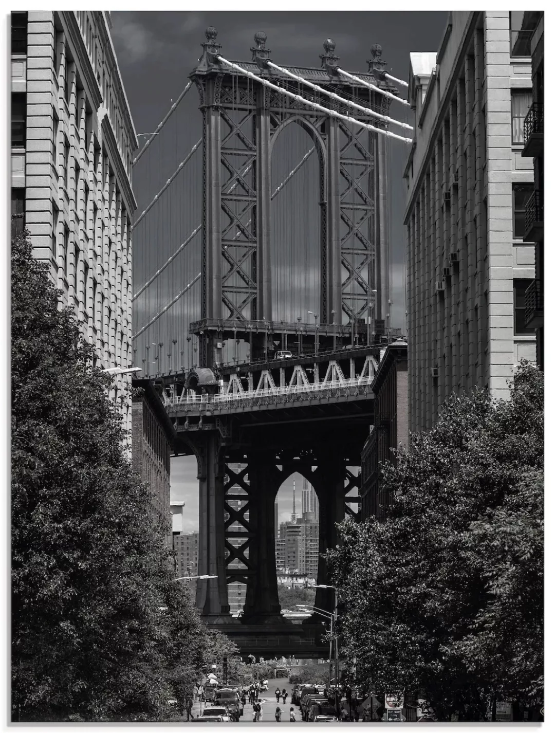 Artland Glasbild "New York Manhattan Bridge II", Amerika, (1 St.), in versc günstig online kaufen