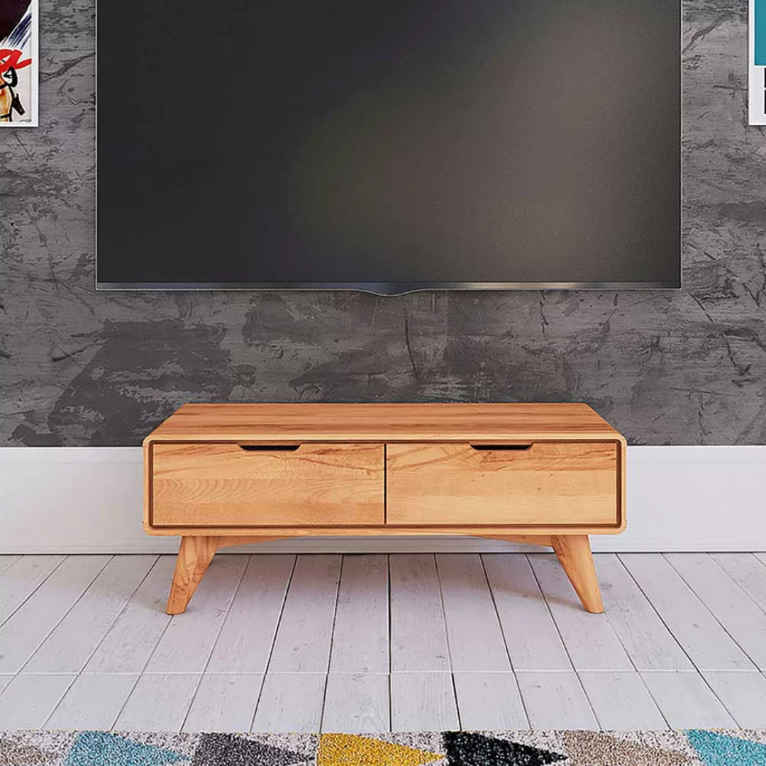 TV Bank aus Kernbuche Massivholz 90 cm breit günstig online kaufen