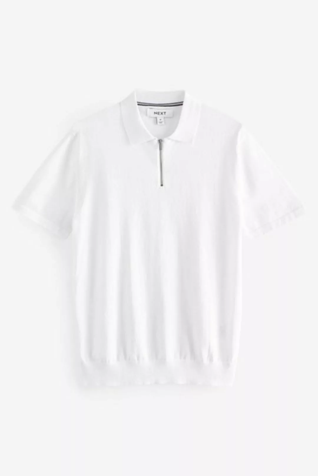 Next Poloshirt Regular Fit Strick-Polohemd mit Reißverschluss (1-tlg) günstig online kaufen