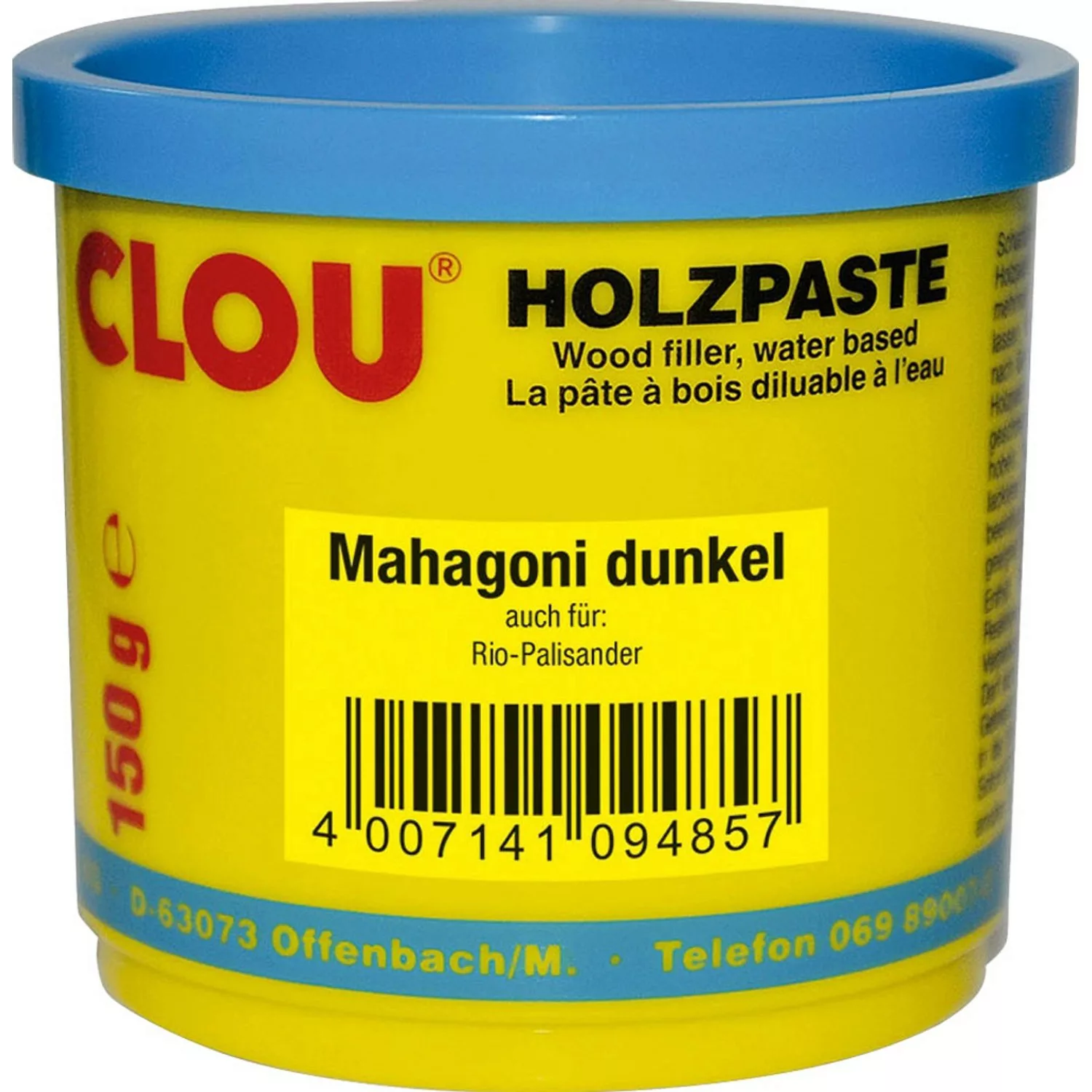 Clou Holzpaste wasserverdünnbar Mahagoni Dunkel 150 g günstig online kaufen