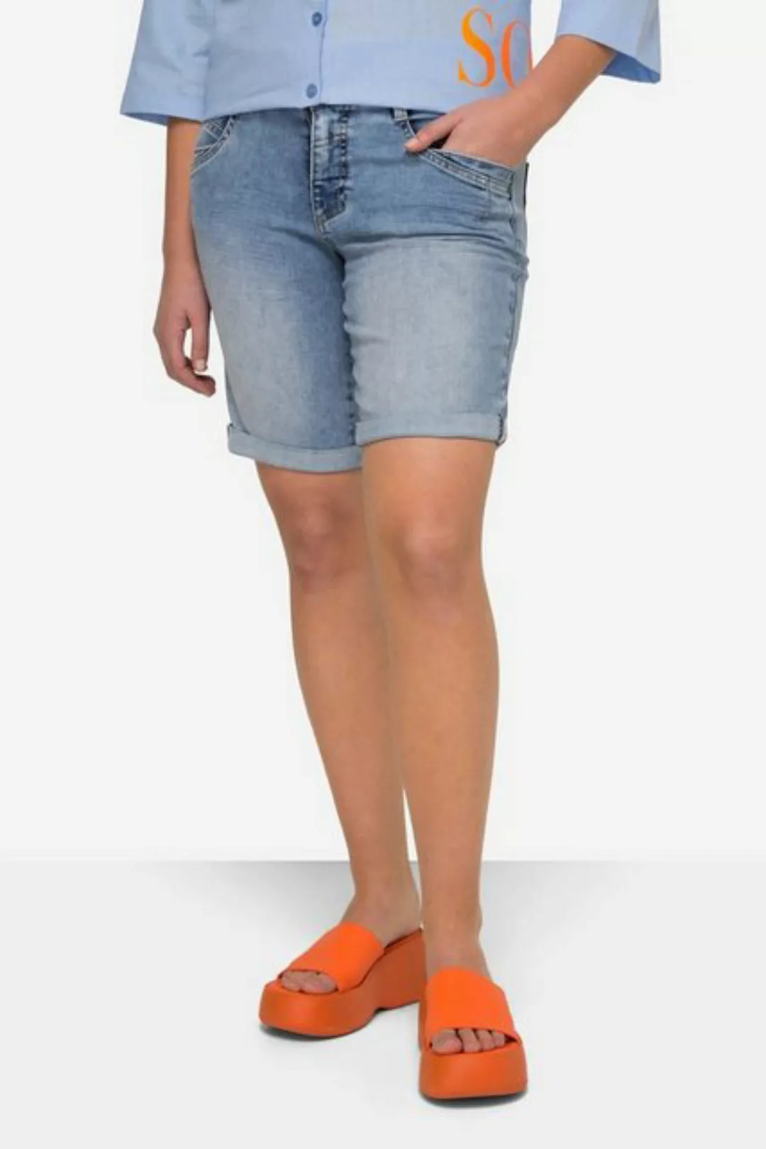 Laurasøn Regular-fit-Jeans Jeans-Shorts gerades Bein 4-Pocket günstig online kaufen
