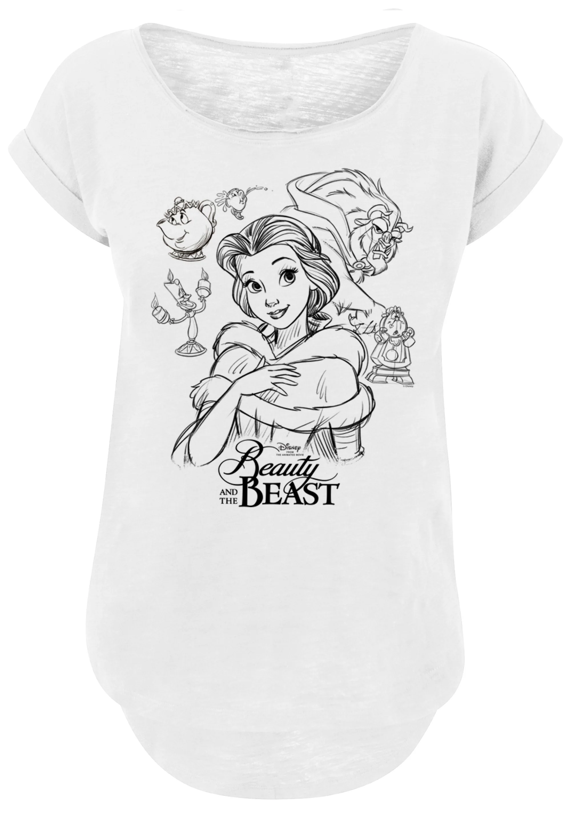 F4NT4STIC T-Shirt "Disney Die Schöne und das Biest Collage Zeichnung", Prin günstig online kaufen