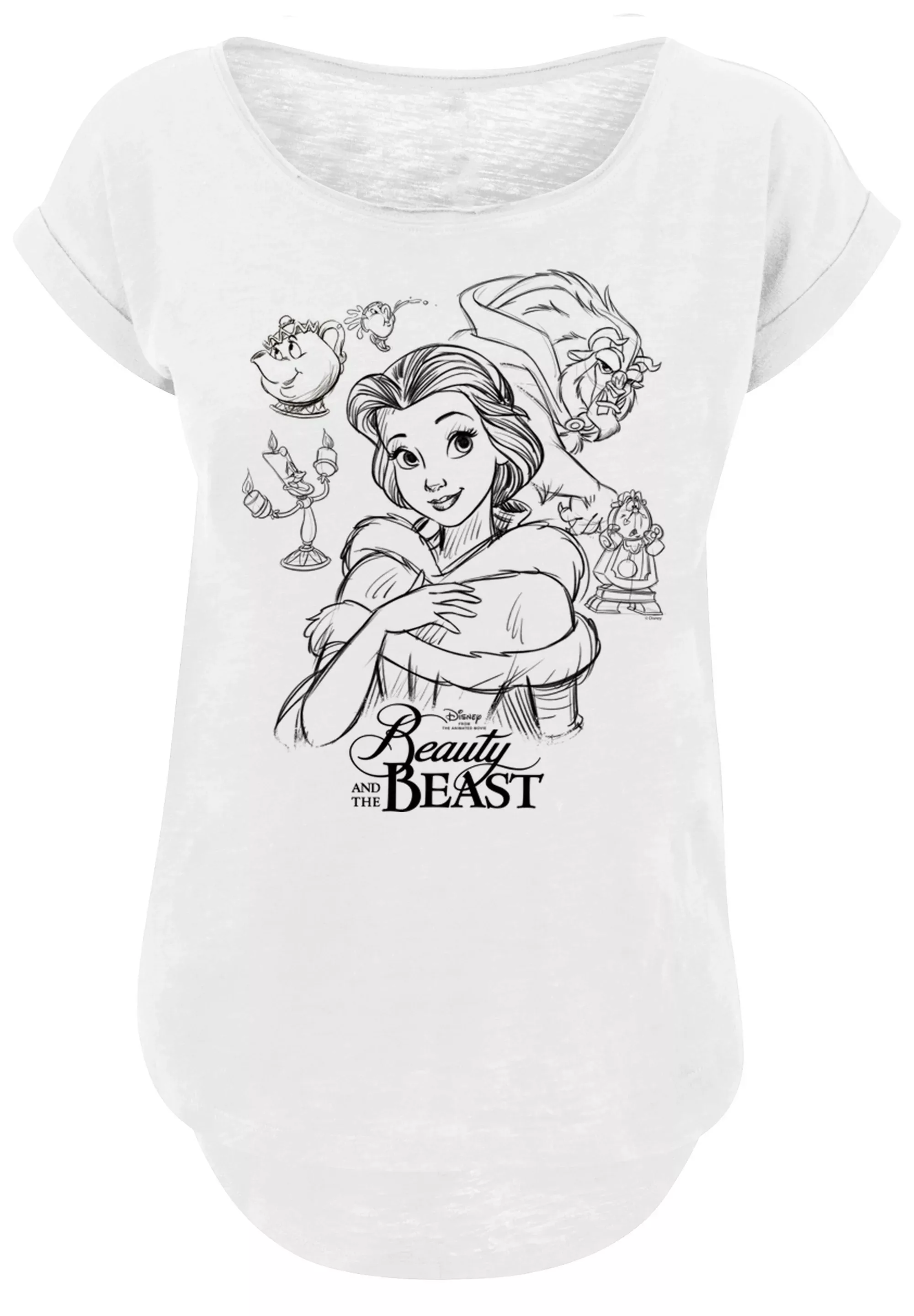 F4NT4STIC T-Shirt "Disney Die Schöne und das Biest Collage Zeichnung", Prin günstig online kaufen