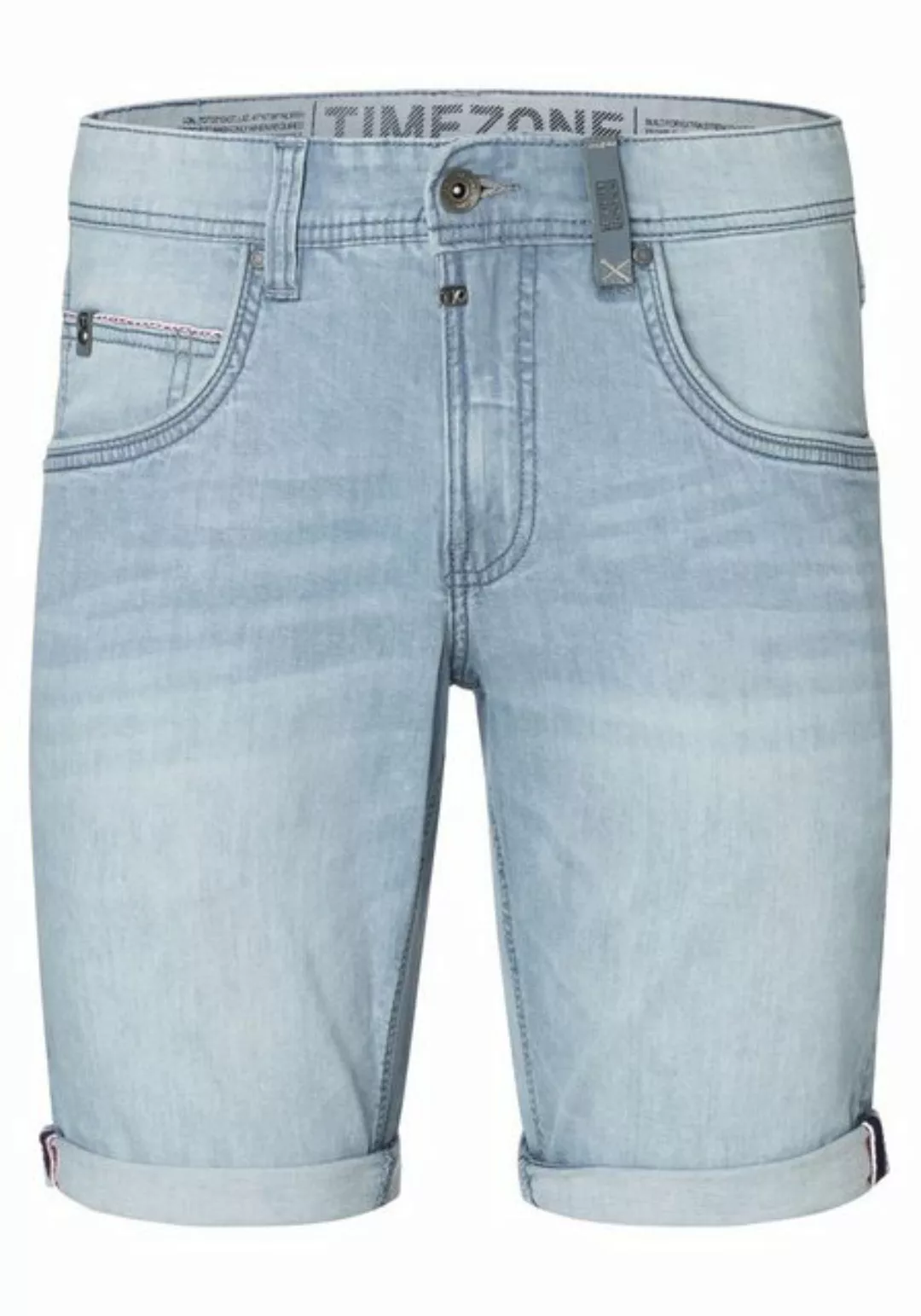 TIMEZONE Jeansshorts Herren Jeansshorts mit elastischem Bund und Zipper Sli günstig online kaufen