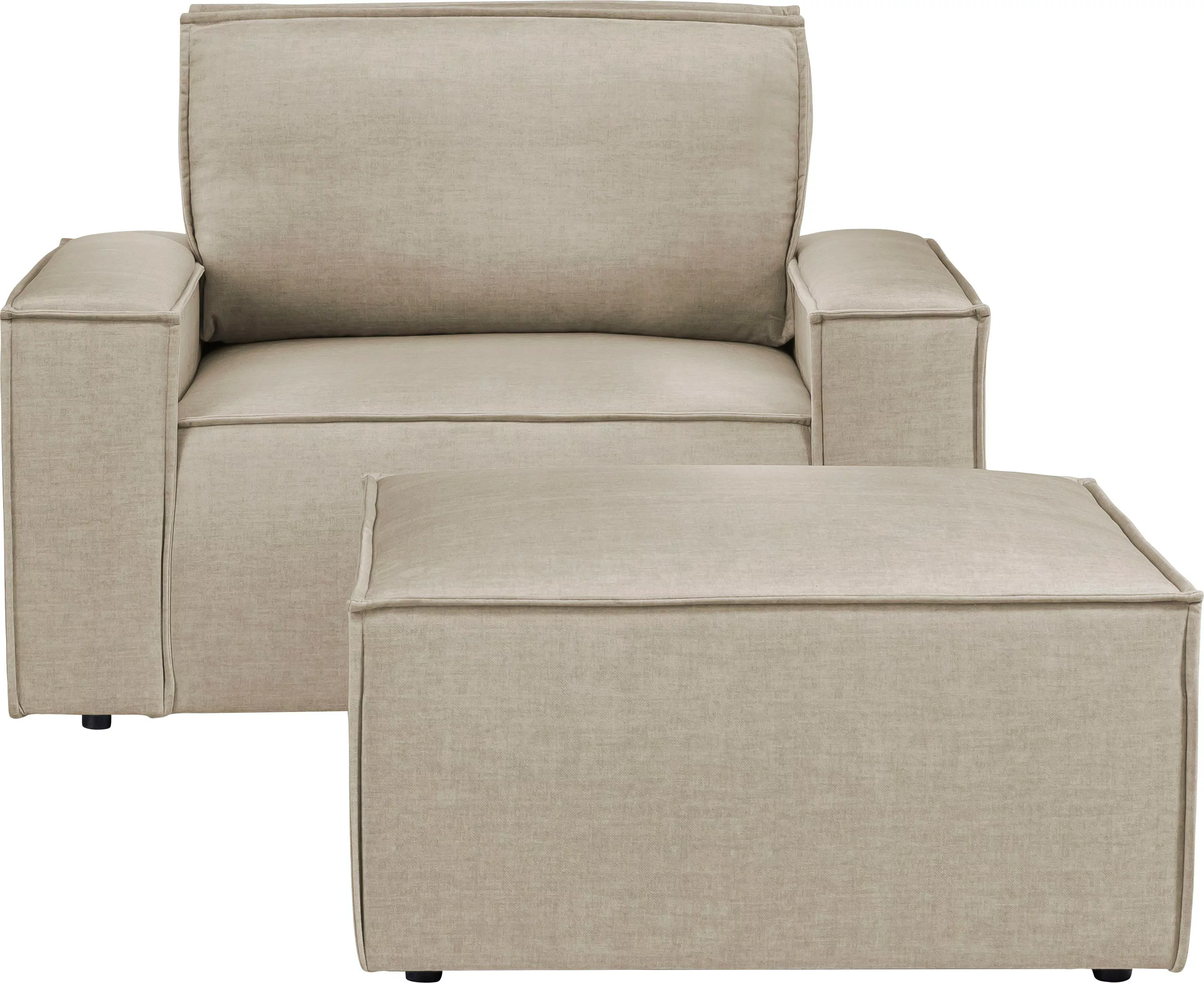 Home affaire Sessel »SHERWOOD«, Loveseat und Hocker im Set, passend zur Pol günstig online kaufen