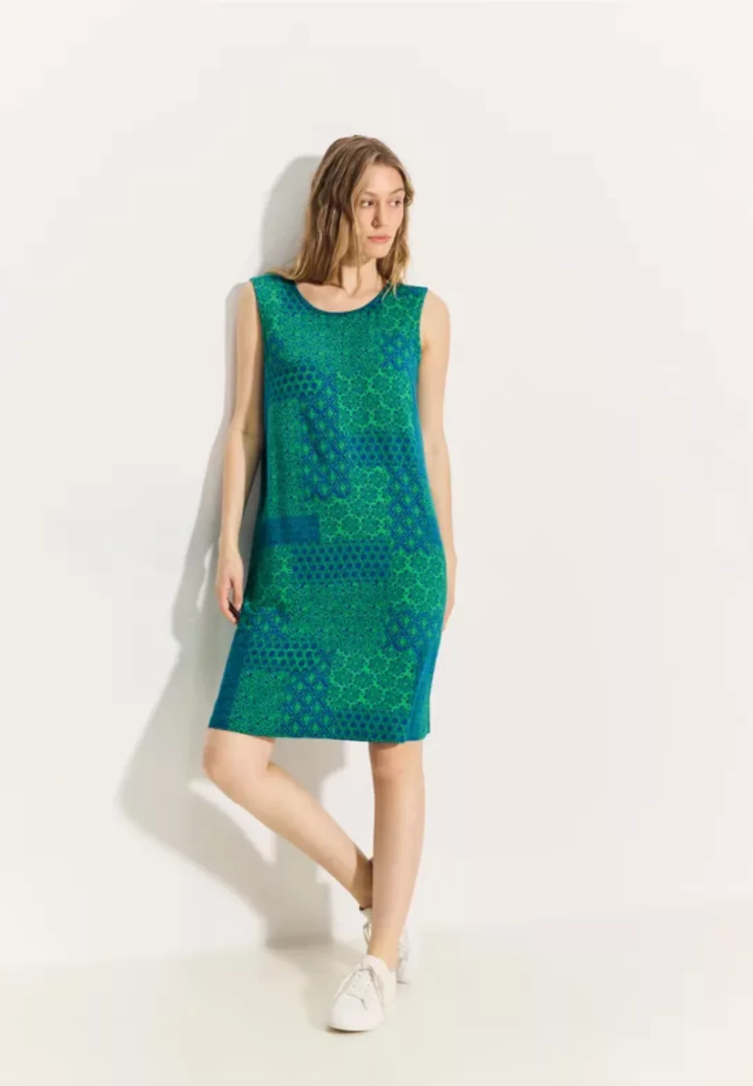 Patchwork Print Kleid günstig online kaufen