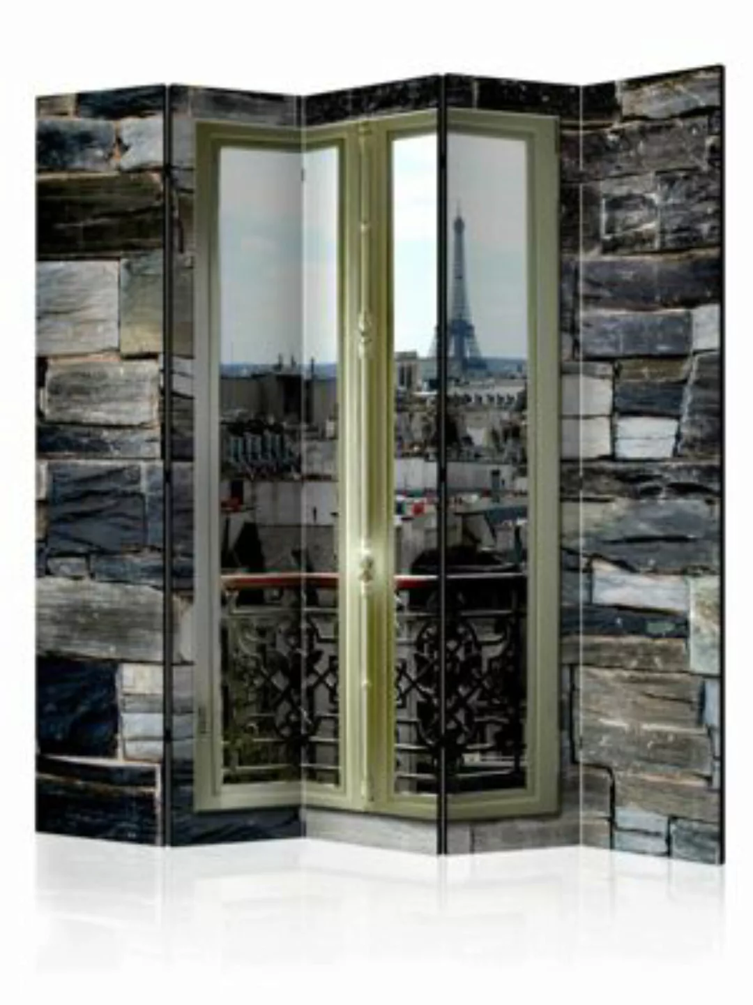 artgeist Paravent Parisian View II [Room Dividers] beige/braun Gr. 225 x 17 günstig online kaufen