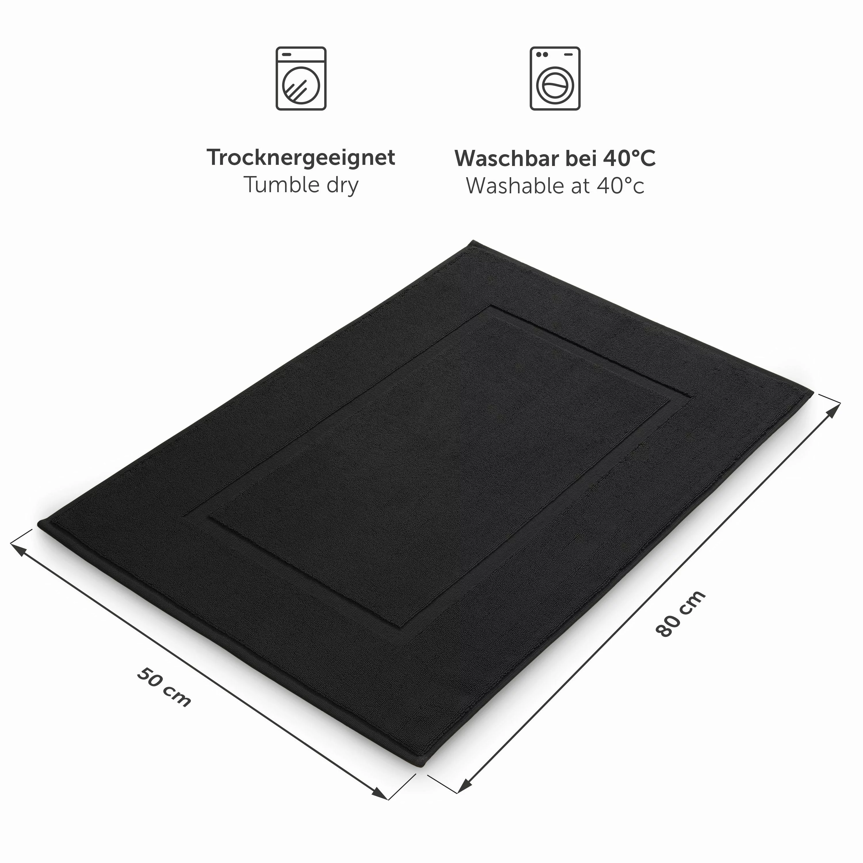 Blumtal Badematte Premium Frottier, schnell trocknend, günstig online kaufen