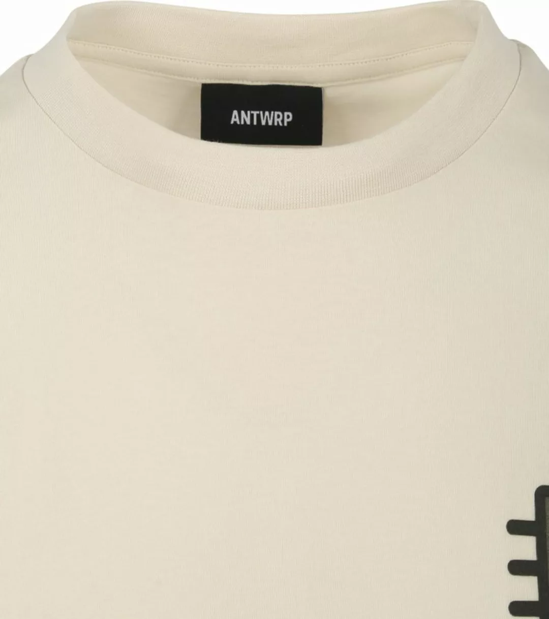 ANTWRP T-Shirt Druck Ecru - Größe S günstig online kaufen