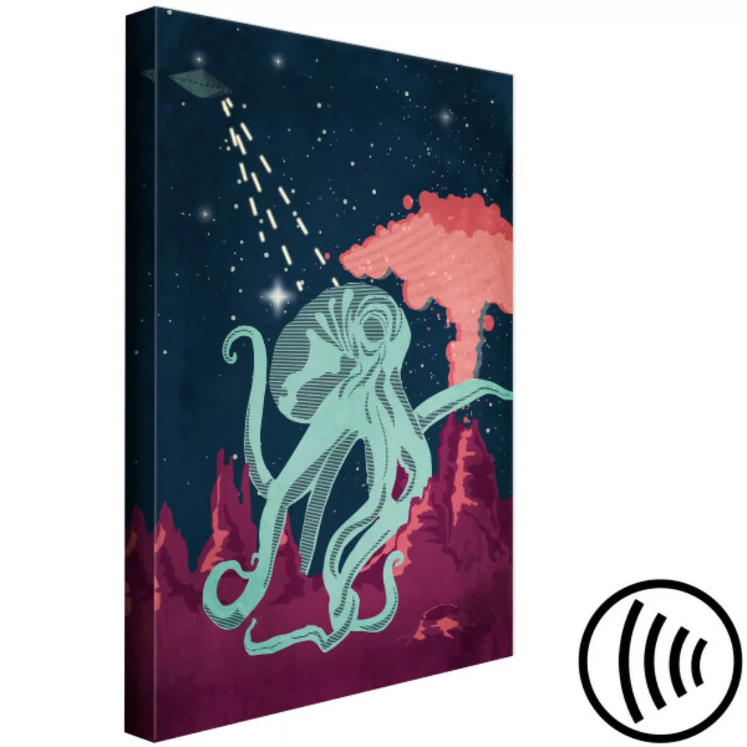 Leinwandbild Space Octopus (1 Part) Vertical XXL günstig online kaufen