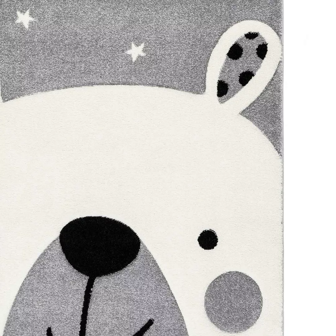 Kinderteppich mit Eisbär Motiv Kurzflor günstig online kaufen