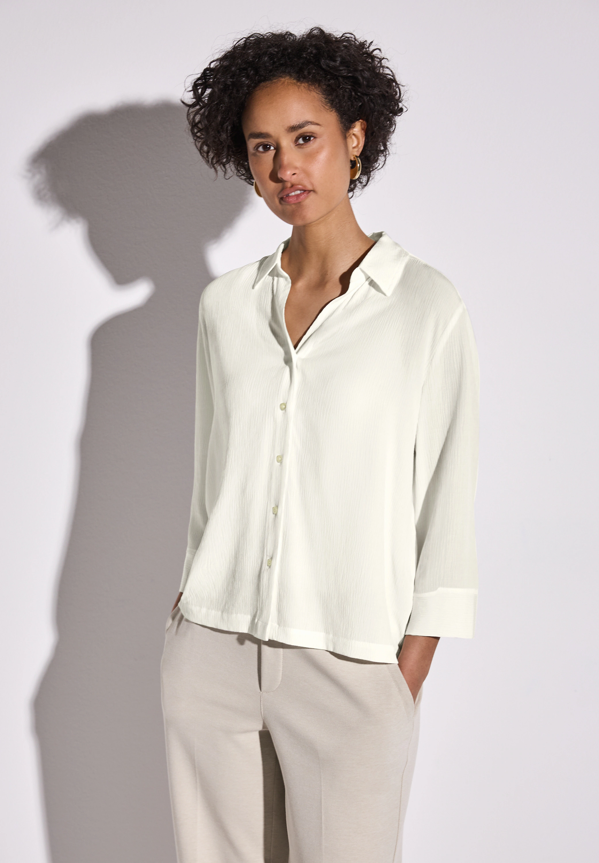 STREET ONE Klassische Bluse, mit 3/4 Ärmeln günstig online kaufen