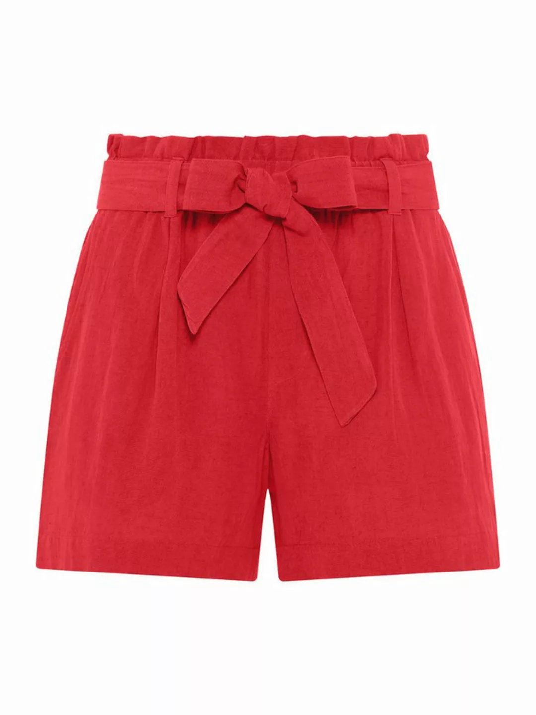 LASCANA Shorts (mit Bindegürtel) im Paperbag-Stil, Leinenmix, Schlupfhose, günstig online kaufen